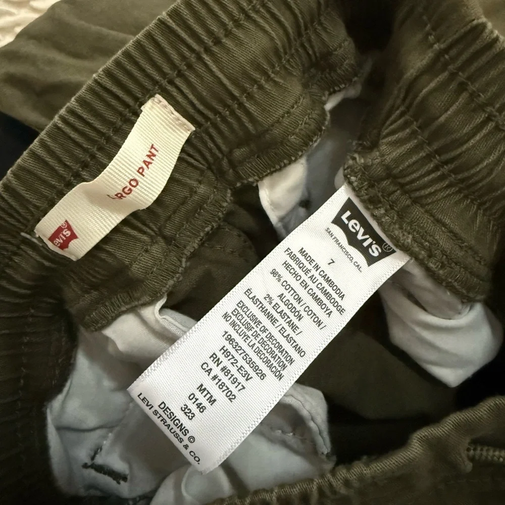 Levi's Kids Olive Cargo Pants